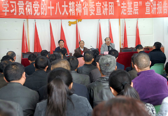 我院蒋和胜教授担任“十八大”省委宣讲团专家