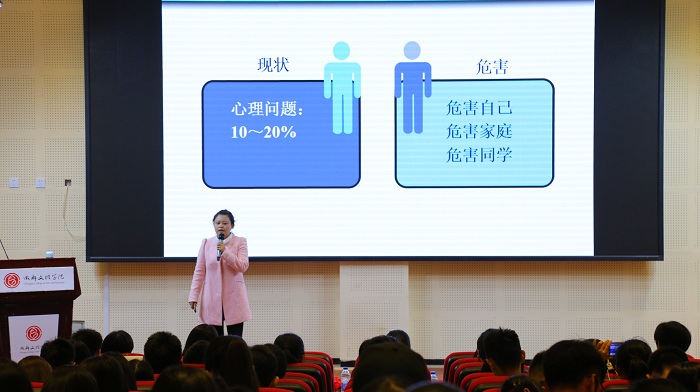 大学生心理健康辅导中心开展关于大学生心理问题诊断与预防讲座