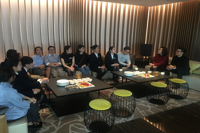 【旅航】我院老师前往费尔蒙酒店看望实习生
