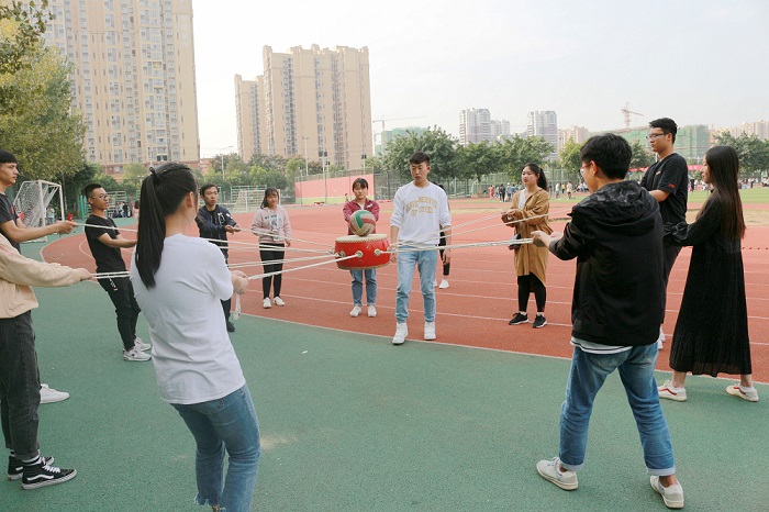 【旅航】旅航学院进行运动会项目训练