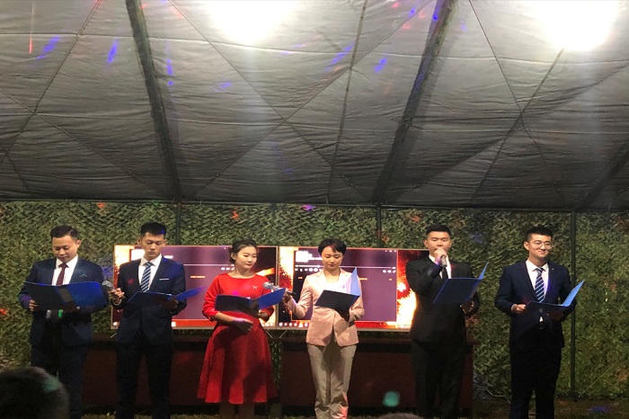 【国护】成都文理学院应邀参加金堂县人民解放军部队退伍兵欢送晚会