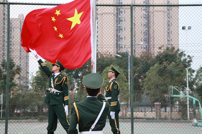 【国护】国旗护卫队完成成都文理学院第十一周例行升旗仪式