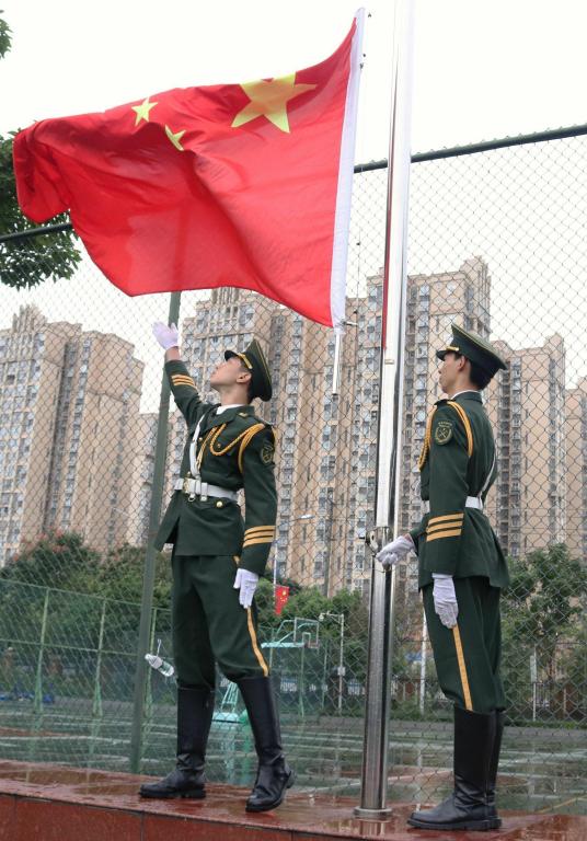 【国护】国旗护卫队完成成都文理学院第四周例行升旗仪式