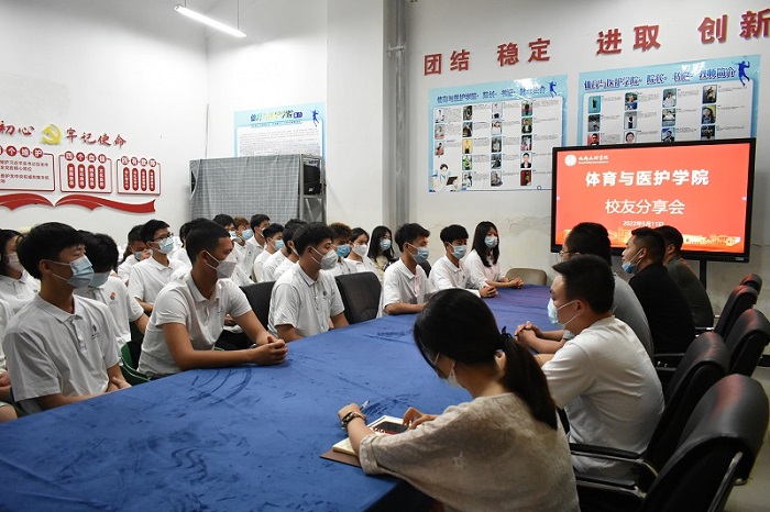 【体护】体育与医护学院举办“与榜样对话”优秀校友返校分享会