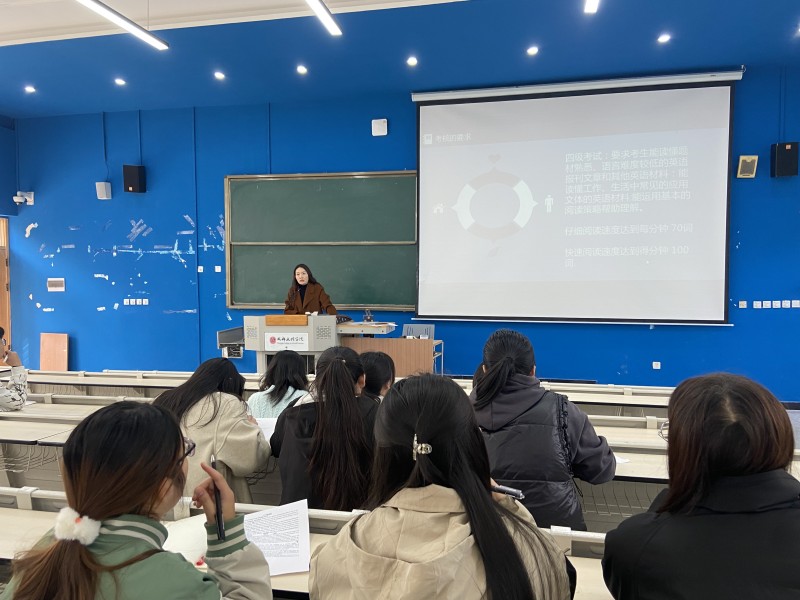 外国语学院举办大学英语六级阅读思路与策略讲座