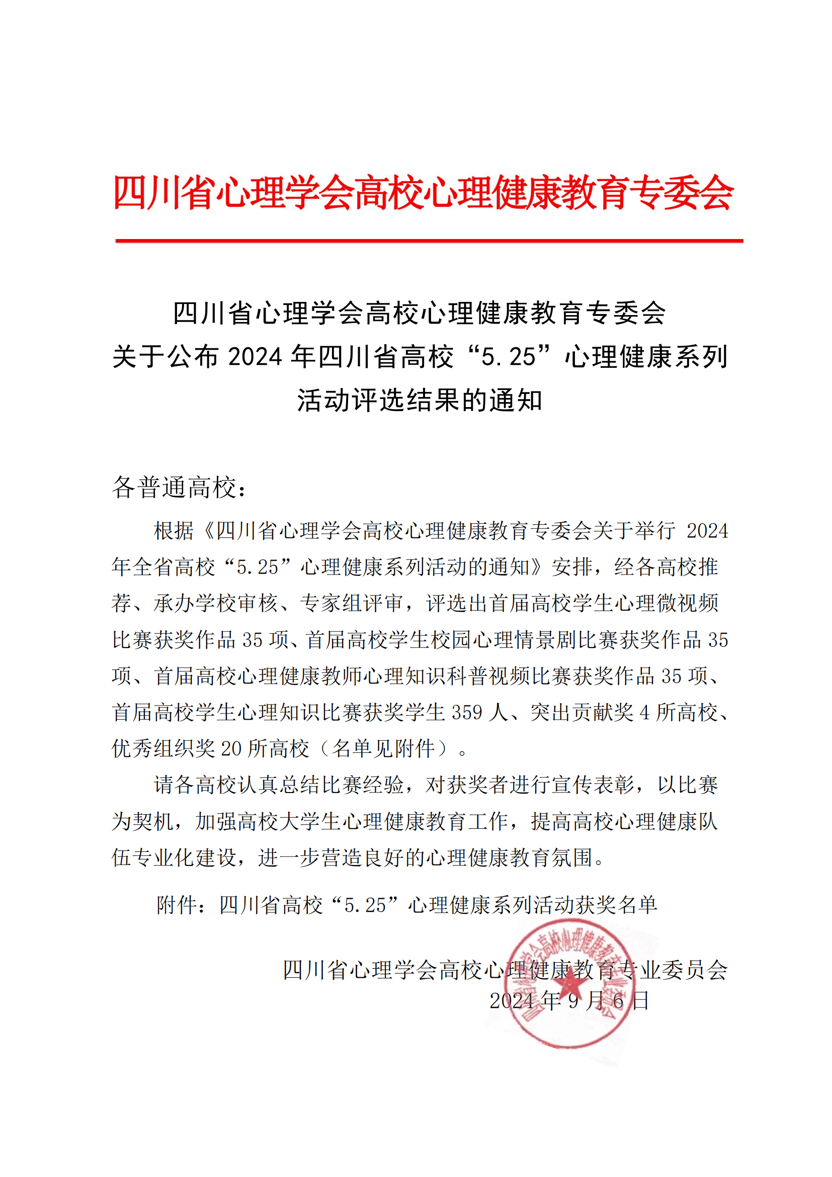 我校师生在2024年全省5·25心理健康系列活动中荣获佳绩
