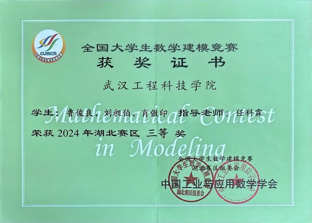 喜报!五大联赛学子在全国大学生数学建模竞赛中喜获佳绩