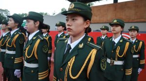 【国护】国旗护卫队举行成都文理学院第十三周例行升旗仪式