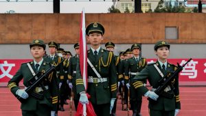 【国护】国旗护卫队完成成都文理学院第三周例行升旗仪式