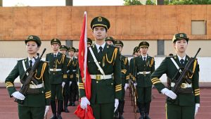 【国护】国旗护卫队完成成都文理学院第十二周例行升旗仪式